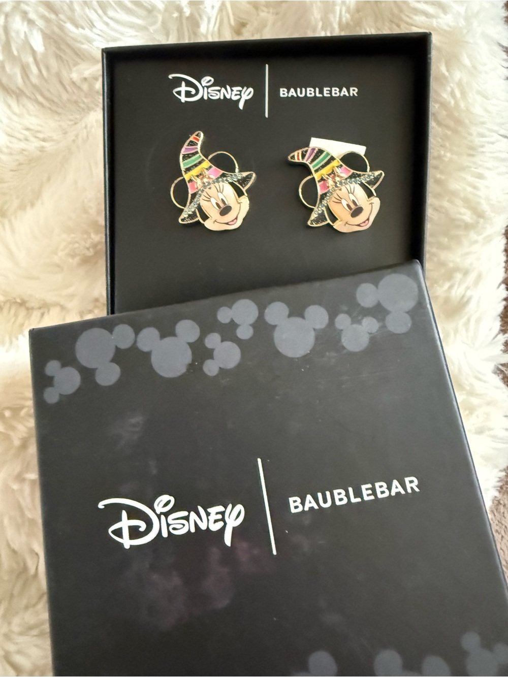 BaubleBar Minnie Mouse Earrings — Multicolor